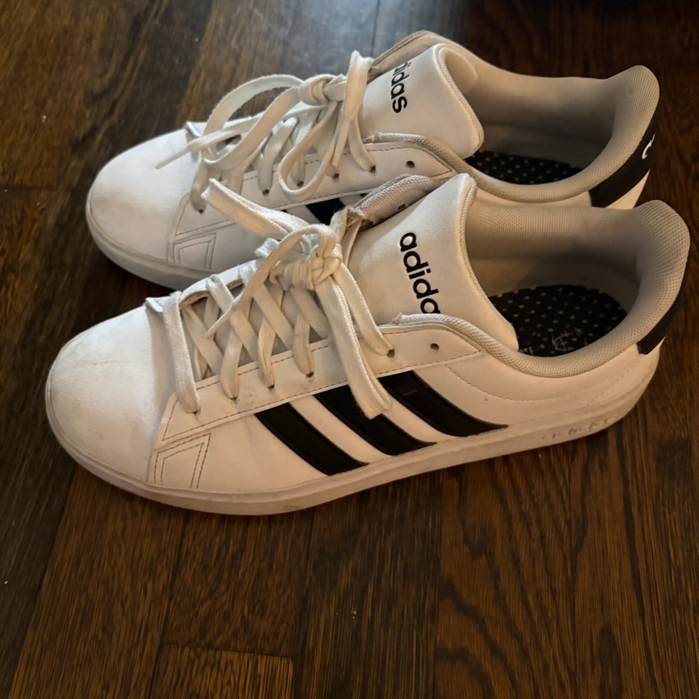 Adidas Classic White and Black Shoes